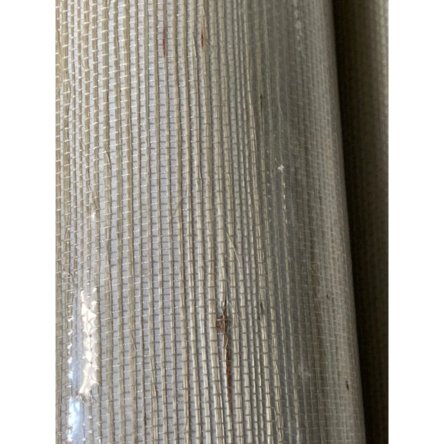 Textile 4 Rolls of Thibaut T3669 Off White Windward Sisal Resource 6 Wallpaper For Sale - Image 7 of 13