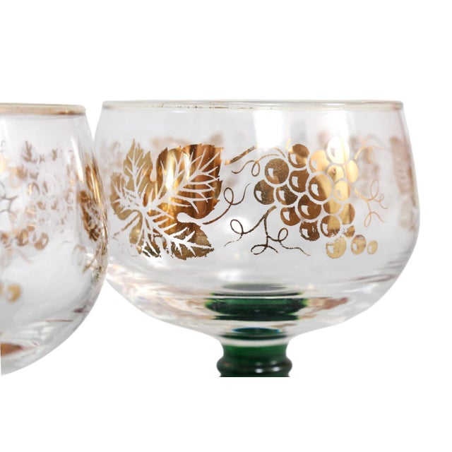 Rustic European Mid 20th Century Böckling German Wine Glasses, Set of 6 For Sale - Image 3 of 6