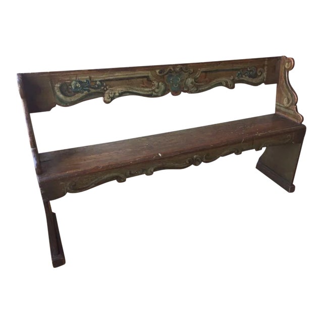 Tuscan Antique Pew For Sale