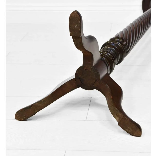 Antique Mahogany Tall Torchere Plant Stand, 1890s For Sale - Image 9 of 10