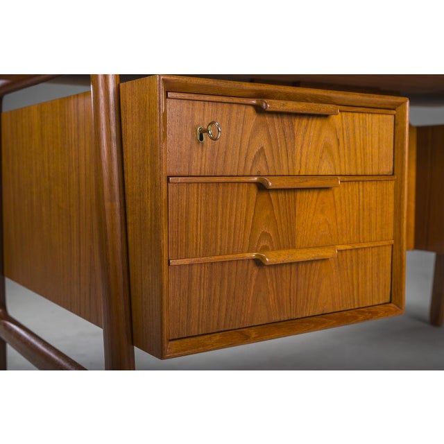 Model 75 Teak Desk by Gunni Omann for Omann Jun Furniture Factory, 1960s For Sale - Image 13 of 18