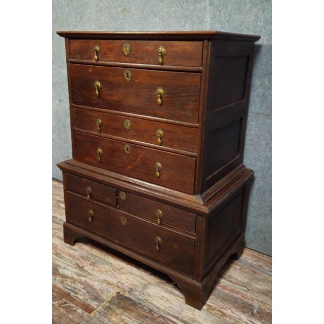 Antique 19th Century Wooden Chest of Drawers For Sale - Image 3 of 8