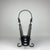 Black Hand Forged Iron Newspaper & Magazine Rack (54cm) Antique Gold Scroll Design with Arched Handle For Sale - Image 8 of 10
