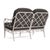 Not Yet Made - Made To Order Brown Jordan Calcutta Loveseat, Dove frame with Fusion Charcoal fabric For Sale - Image 5 of 11
