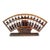 1970s Handcrafted Rosewood Fan-Shaped Abacus - Chinese Wooden Calculator With Stand For Sale