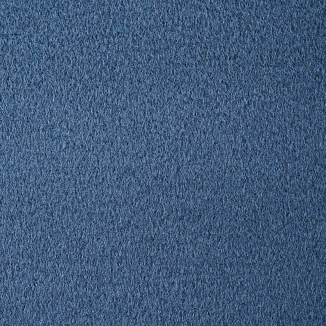 Schumacher Karla Fleeced Wool Fabric in Cadet For Sale