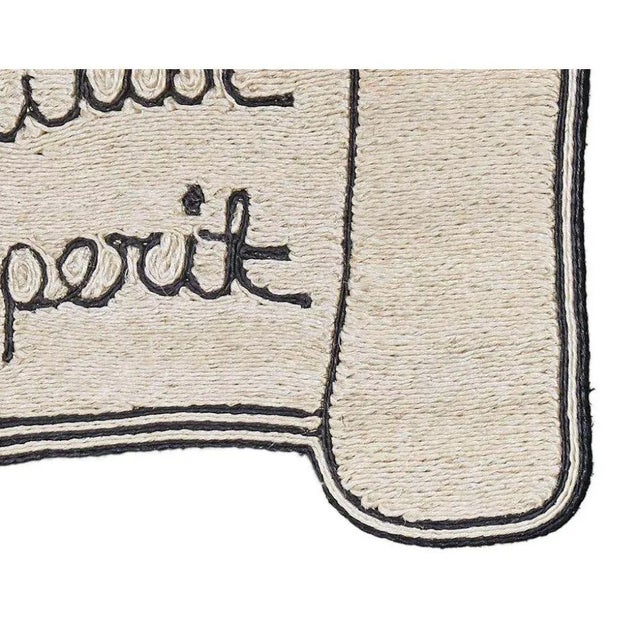 Schumacher Schumacher X Charlap Hyman & Herrero Proverbio Rug in Natural & Black For Sale - Image 4 of 5