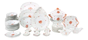 Mid 20th Century Herend Hungarian Dinner Service - 87 Pieces