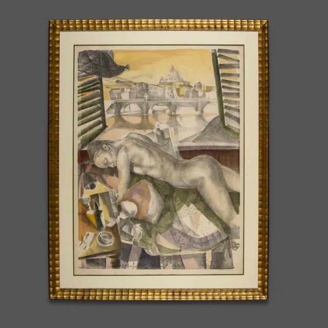 Ugo Attardi, 1980s, Lithograph, Framed For Sale - Image 10 of 11