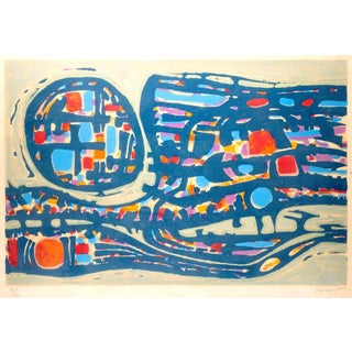 Alfred Manessier, La Route, Edition 55/90, 1958, Lithograph For Sale