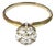 14k Gold and Diamond Cluster Ring For Sale