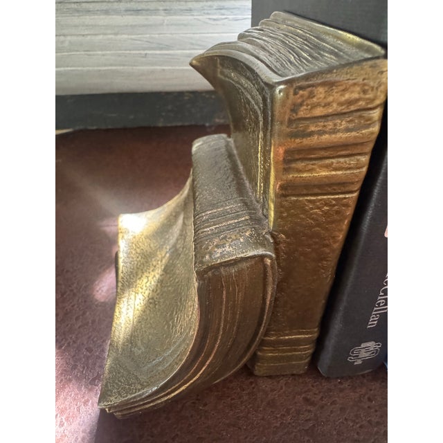 Beautiful brass bookends.
