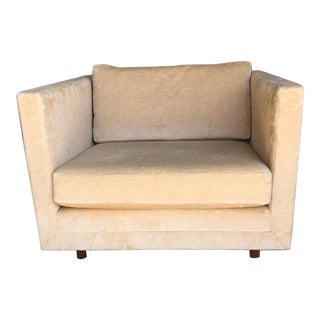 Midcentury Harvey Probber Tuxedo Style Club Chair For Sale