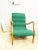 Mitzi armchair by Ezio Longhi for Elam 1958 -Top Design- Year: circa 1958 Elam Materials: Walnut and Original Green Fabric...