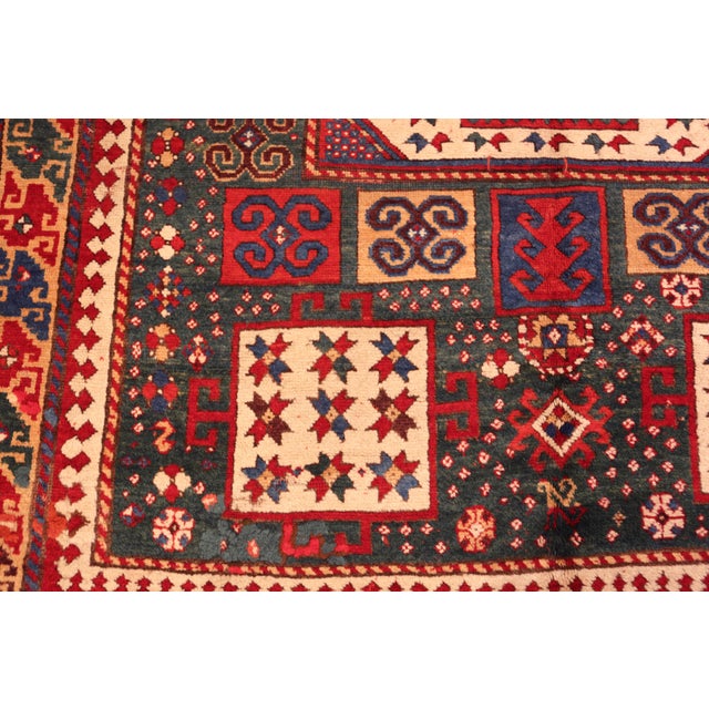 Textile Nazmiyal Collection Antique Caucasian Karachopf Kazak Rug For Sale - Image 7 of 11