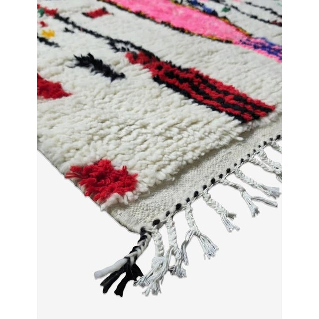 Moroccan Azilal Berber Wool Rug - 8.2 X 4.6 Ft For Sale - Image 4 of 8