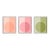 Modern Forevers, Triptych by Stephanie Henderson in White Frame, Small Art Prints on Canvas, Set of 3 For Sale