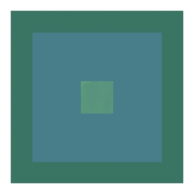 Modern Cool Tones Geometric Prints Unframed - Set of 4 For Sale In Los Angeles - Image 6 of 10