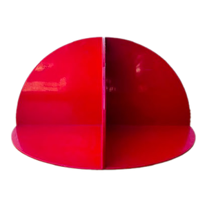 1970s Giotto Stoppino for Kartell Red Spage Age Bookends 4910- a Pair