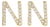 10K Yellow Gold 1/10 Cttw Diamond 'N' Initial Stud Earring For Sale