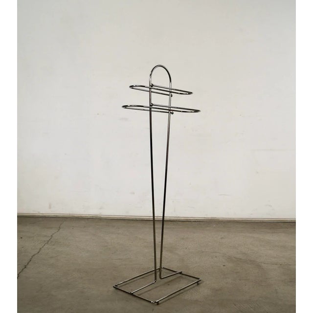 Mid-Century Modern 1970’s Art Deco Chrome Valet / Rack For Sale - Image 3 of 12