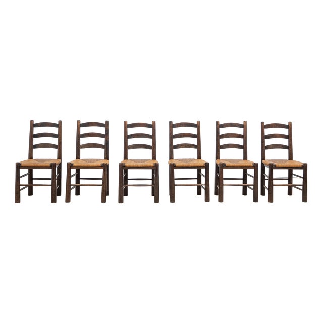 Georges Robert Chairs, 1950s, Set of 6 For Sale
