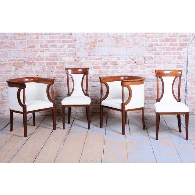 Art Deco Chairs in Palisander and Oak, France, 1920s, Set of 2 For Sale - Image 16 of 18