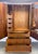 1970s Mid Century Modern Milo Baughman Style Walnut & Cane Armoire / Wardrobe For Sale - Image 5 of 12