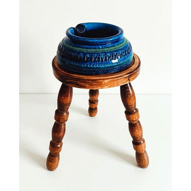 Blue Large Ashtray by Aldo Londi - Rimini Blu for Bitossi, Italy, 1960s For Sale - Image 8 of 16