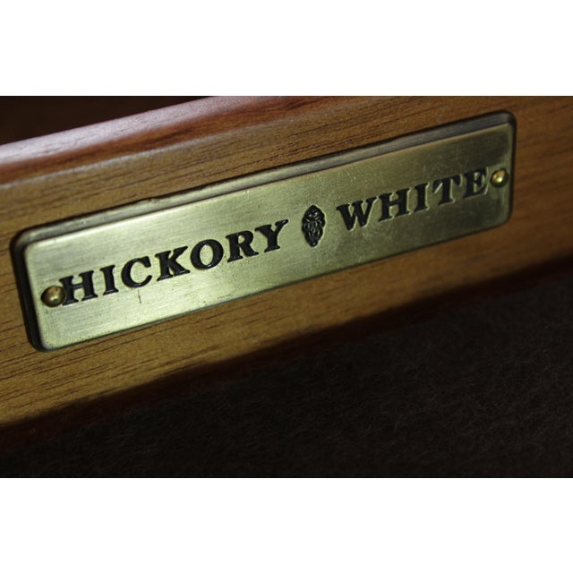 Hickory White Co Regency Sideboard Buffet Curio Cabinet For Sale - Image 17 of 18