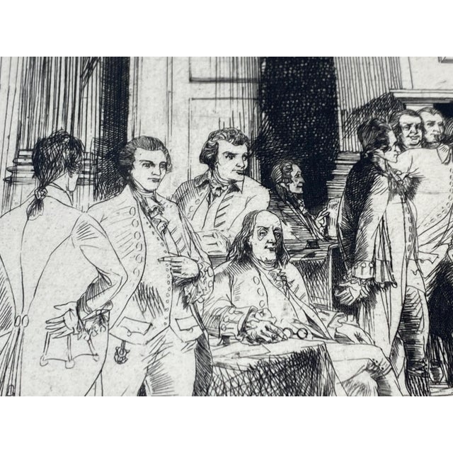 John Winkler "The Constitutional Convention" Original Signed Etching C.1932 For Sale In San Francisco - Image 6 of 13