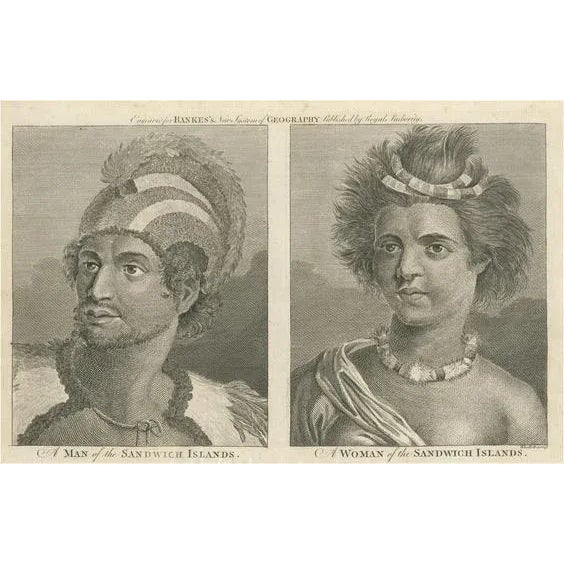 Nobility from the Sandwich Islands, 1790, Paper For Sale - Image 10 of 10