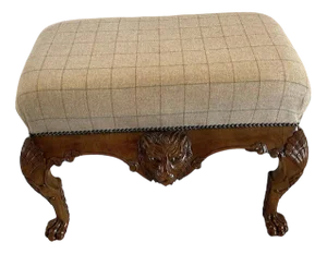Victorian Carved Walnut Freestanding Stool, 1880s