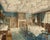 After Hughson Hawley, Dining Room Interior, 19th Century, Watercolor For Sale