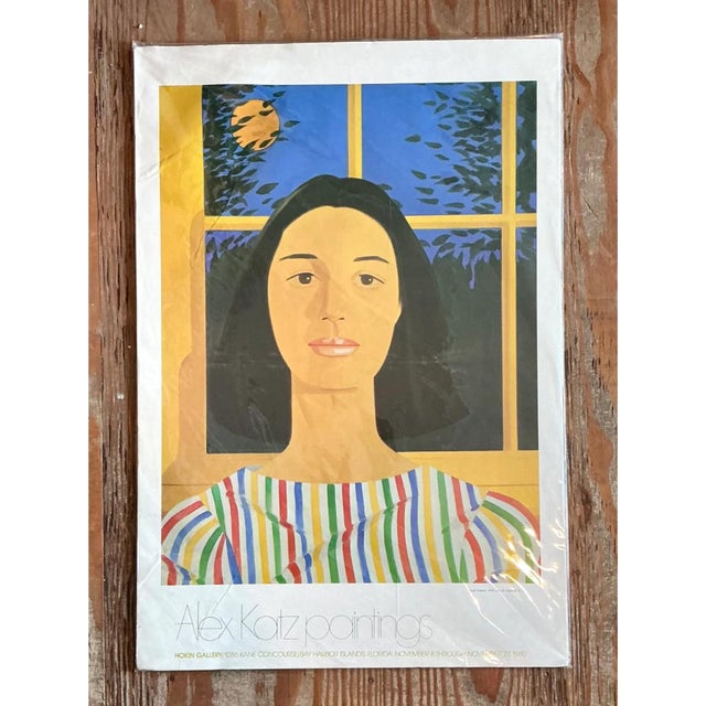 Navy Blue 1980 Alex Katz Hokin Gallery Exhibition Poster For Sale - Image 8 of 12
