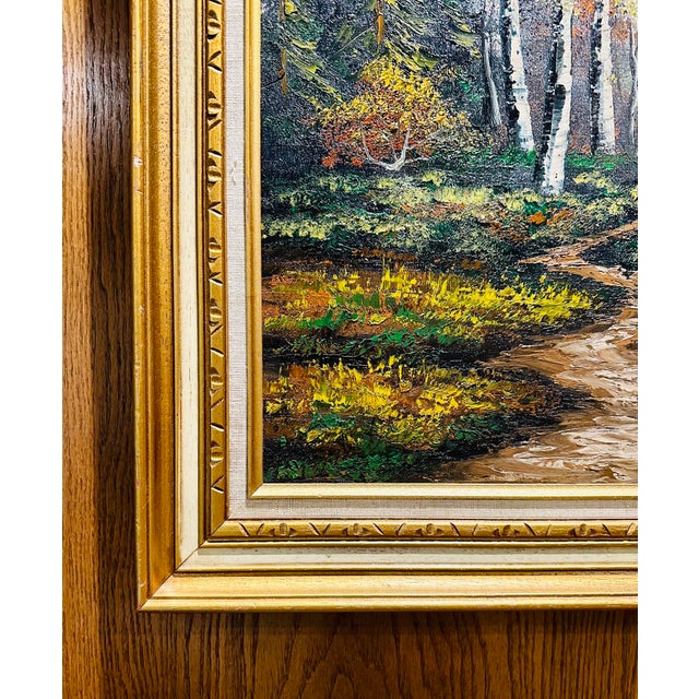 Vintage Framed Landscape Oil Painting, 1970's Chairish