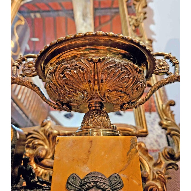 Large Charles X Marble and Gilt Bronze Cassolettes, Set of 2 For Sale - Image 15 of 15