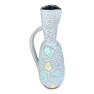 Mid 20th Century West German Pastel Colors Ceramic Vase 820-27 by Carsten Tönnieshof For Sale