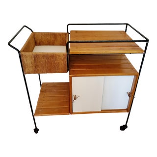 1950s Arthur Umanoff for Raymor Bar Cart For Sale