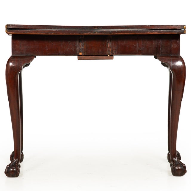 English George III Mahogany Gate Leg Card Game Table Circa 1770 For Sale - Image 6 of 18