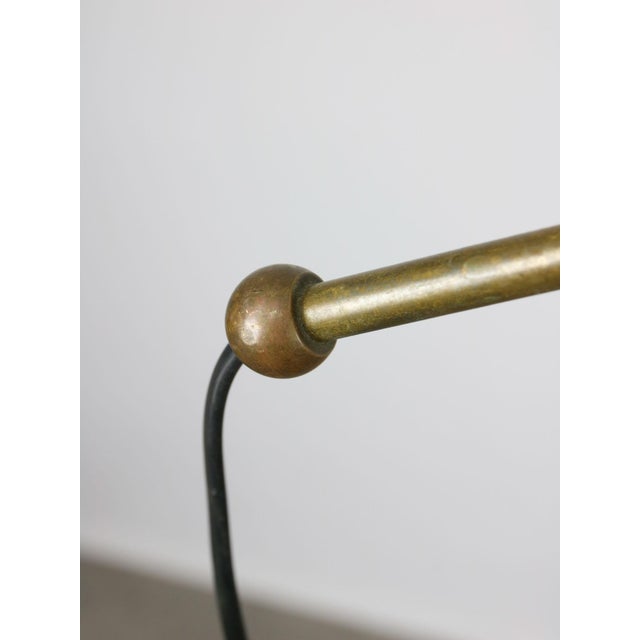 Metal Mid-Century Adjustable Floor Lamp in Brass For Sale - Image 7 of 18