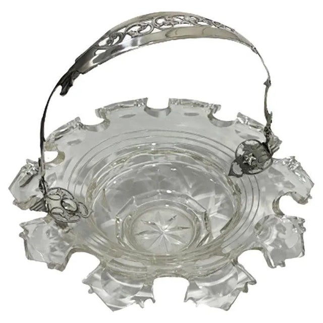 Dutch Bowl in Crystal with Silver Swing Handle, 1875 For Sale - Image 9 of 9
