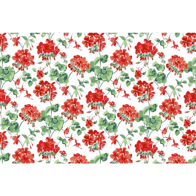 Cottage Grove Geranium Fabric by the Yard For Sale