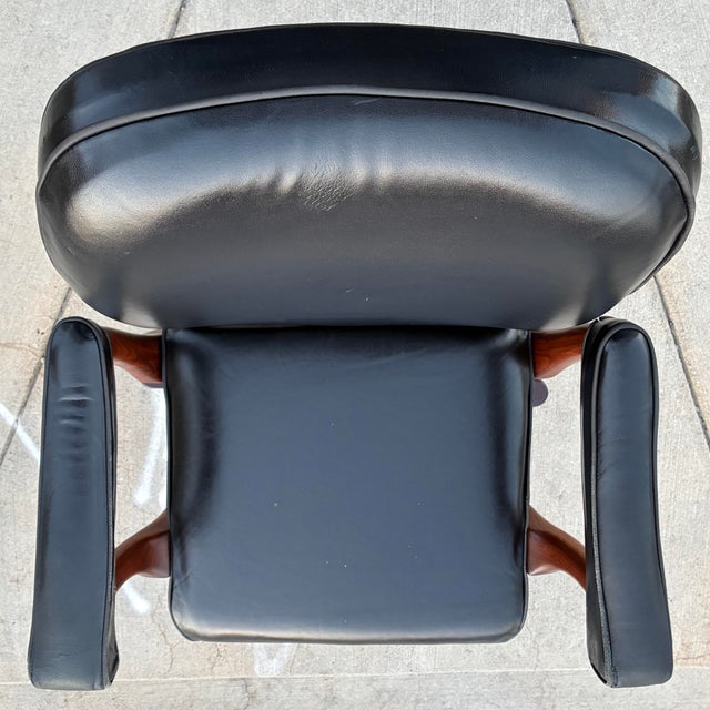 Antique Leather Desk Chair From the Sikes Company Inc. For Sale - Image 9 of 12