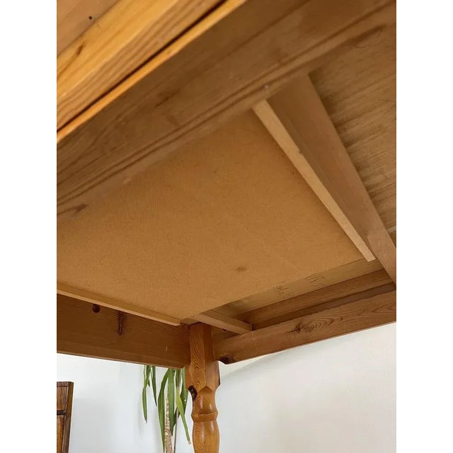 Dimensions: height 76 x 100 x 100 This is a very beautiful rustic, old side table made of pine wood as well as practical...