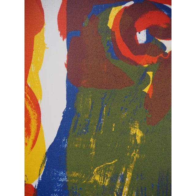 Modern Bengt Lindström, Portrait of the Ancestor, Original Lithograph For Sale - Image 3 of 7