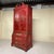 Red Chinoiserie Trumeau with Chest of Drawers, 1950s For Sale - Image 8 of 18