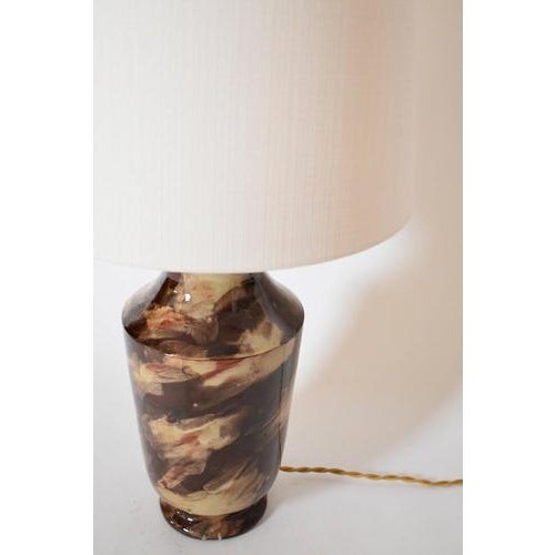 Ceramic Table Lamp from Caldas Da Rainha, 1920s For Sale - Image 4 of 6