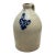 Very Nice Blue Color Hand Decorated Antique American 2 Gallon Size Stoneware Jug - Circa 1870s For Sale