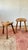 French Brutalist Artisan 3-Legged Stools, 1990s, Set of 2 For Sale - Image 9 of 11